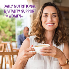 Non-GMO, gluten-free label on the Bluebonnet Ladies’ ONE jar