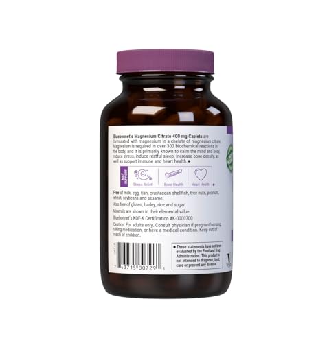 Bottle side panel highlighting soy-free, gluten-free, non-GMO, kosher