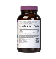 Close-up of magnesium glycinate capsules