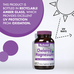 Ingredient label for Bluebonnet Albion Chelated Magnesium