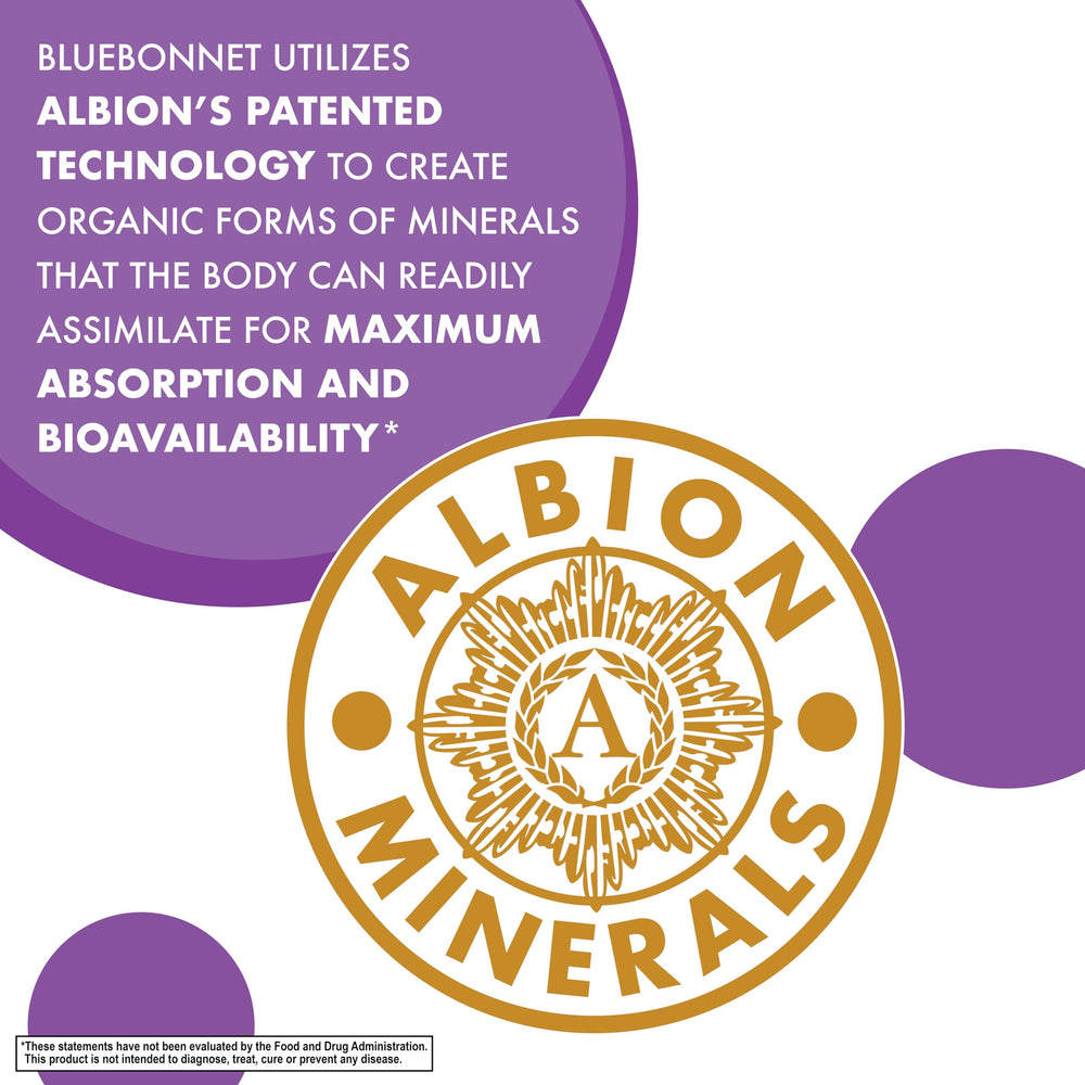 Albion Di-Magnesium Malate reference on packaging