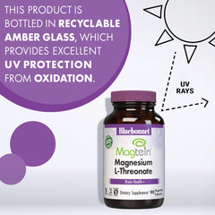 Nutrition facts and serving size details on bottle