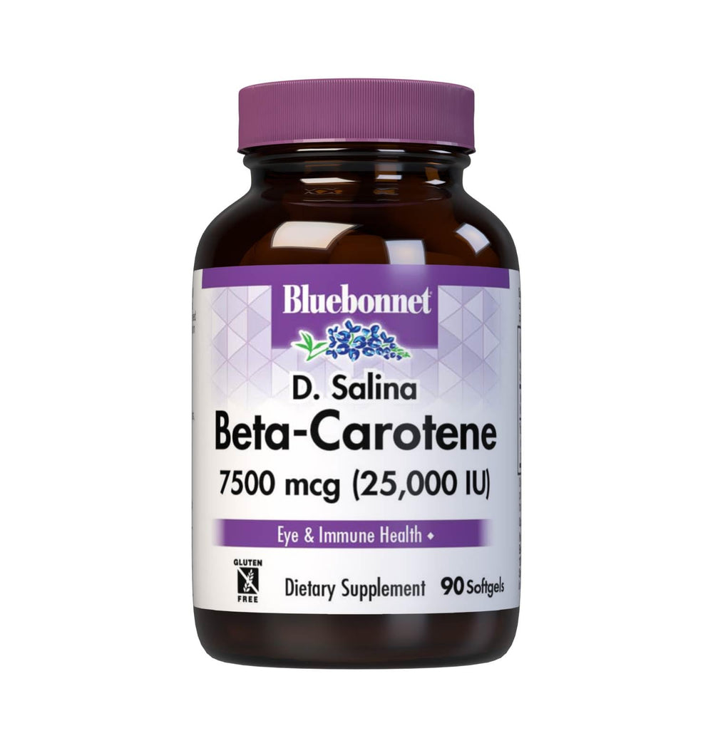 BlueBonnet Mixed Beta-Carotene 25,000 IU Soft Gels bottle – 90 count
