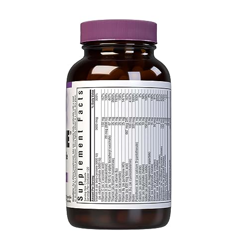 Close-up of Bluebonnet Multi One iron-containing vegetable capsules