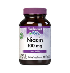 Bluebonnet Niacin 100mg bottle front view
