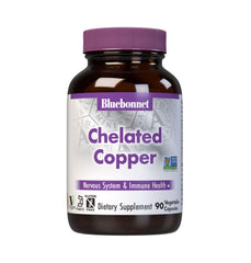 Bluebonnet Nutrition Albion Chelated Copper 3 mg bottle label close-up