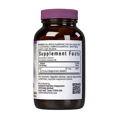 Close-up of supplement bottle and label