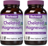 Front label of Bluebonnet Nutrition Albion Chelated Magnesium 200 mg, pack of 2