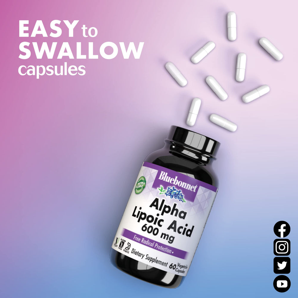 Ingredient panel for Bluebonnet Alpha Lipoic Acid 300 mg