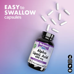 Ingredient panel for Bluebonnet Alpha Lipoic Acid 300 mg