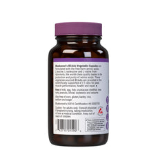 Vegetarian capsules of Bluebonnet BCAAs Non-GMO Vegan Kosher Gluten-Free Soy-Free Dairy-Free