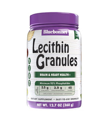 BlueBonnet Nutrition Super Earth Lecithin Granules bottle, 12.7 oz, Non-GMO soy