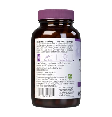 Bottle label showing Non-GMO Gluten Free Soy Free Dairy Free