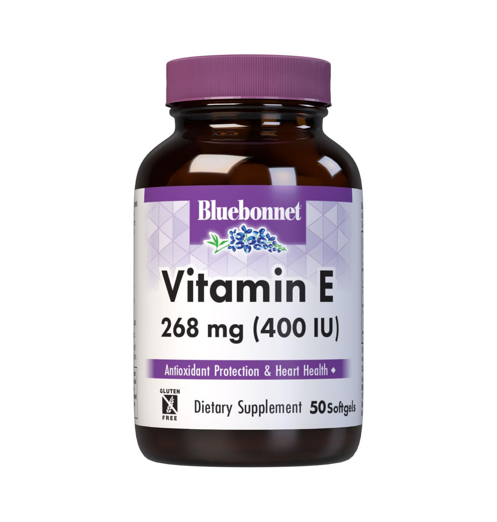 Bluebonnet Nutrition Vitamin E 400 IU 268 mg Mixed Tocopherols softgels – 50 servings