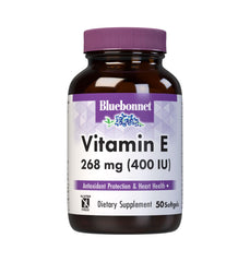 Bluebonnet Nutrition Vitamin E 400 IU 268 mg Mixed Tocopherols softgels – 50 servings