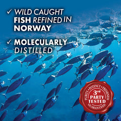 Side view of BlueBonnet Omega-3 Brain Formula bottle