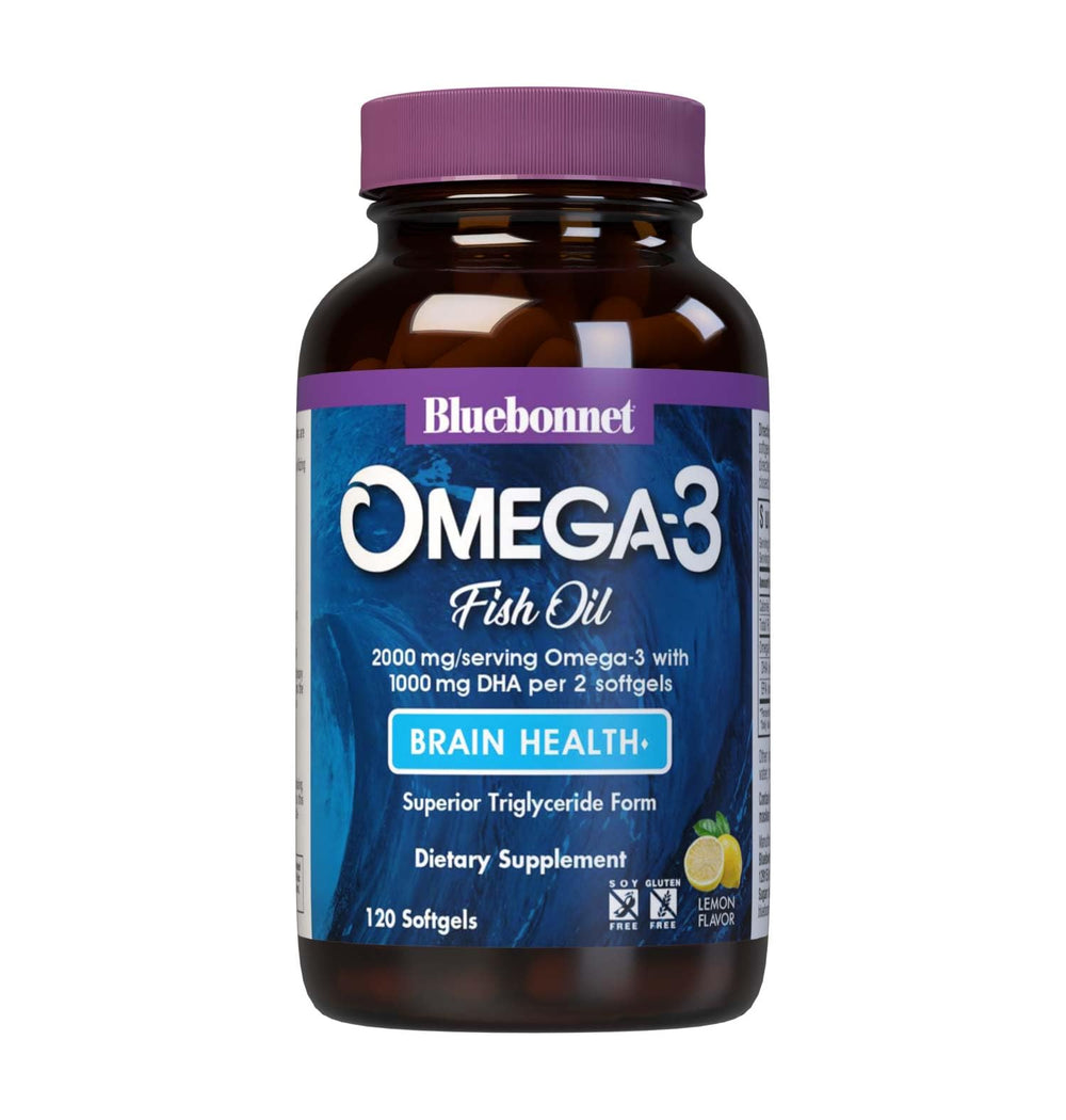 BlueBonnet Omega-3 Brain Formula bottle