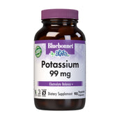 Front view of Bluebonnet Potassium Aspartate 99mg Veggie Capsules bottle