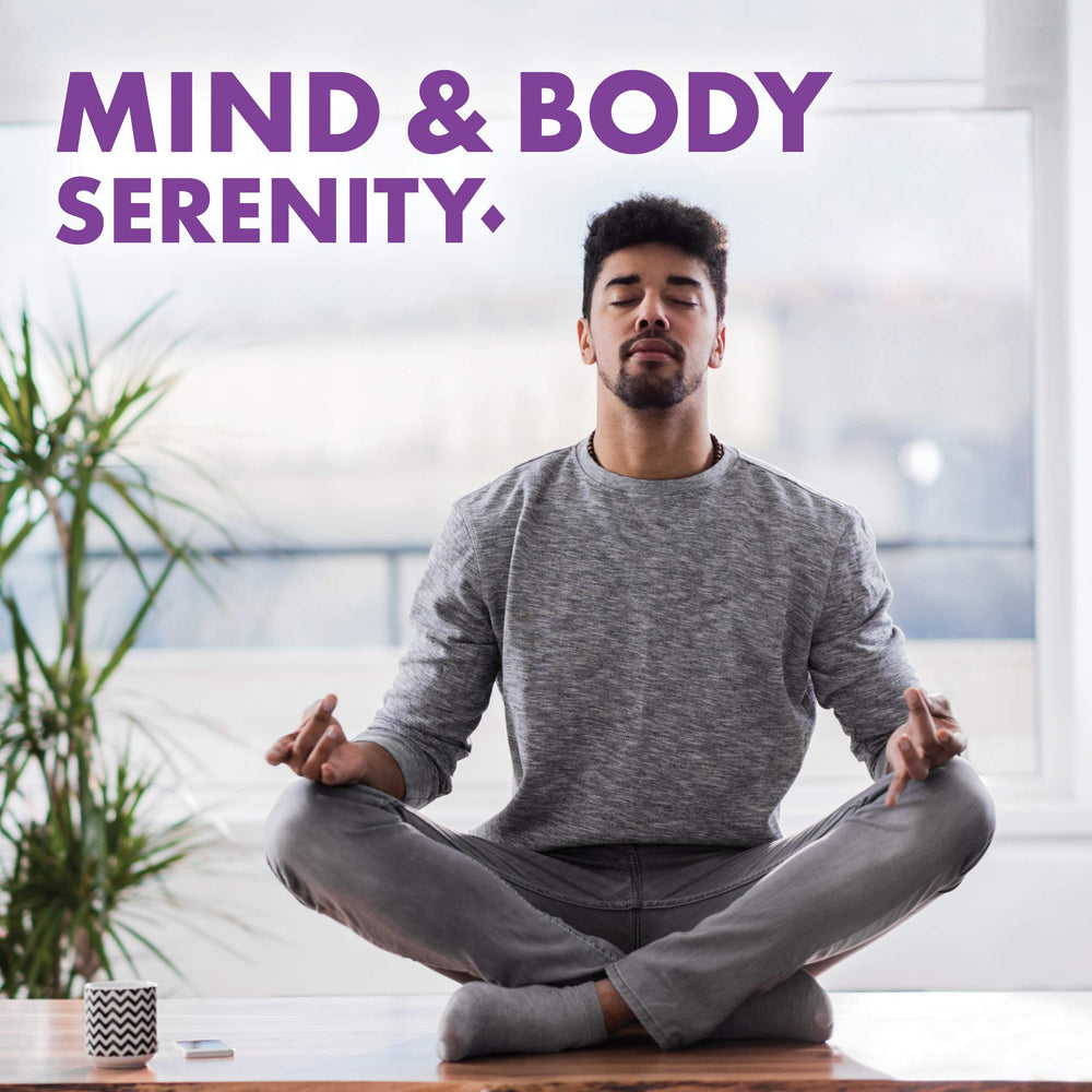 Close-up of Simply Calm powder label