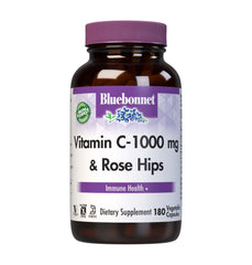 Bluebonnet Nutrition Vitamin C 1000mg plus Rose Hips bottle front