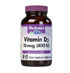 Bluebonnet Vitamin D3 400 IU Softgels bottle