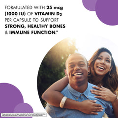 Recyclable amber glass bottle packaging for BlueBonnet D3