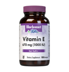 BlueBonnet Vitamin E 1000 IU mixed tocopherols softgels bottle