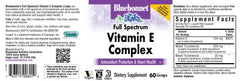Bluebonnet Vitamin E Full Spectrum Licaps packaging and capsules