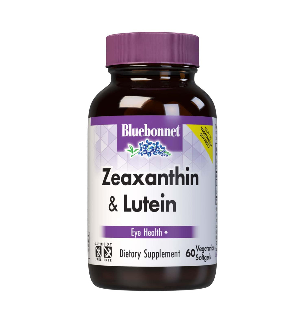 Bluebonnet Zeaxanthin Plus Lutein Softgels bottle - front