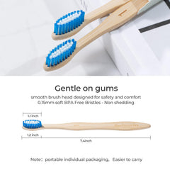 Eco-friendly packaging for BlueForest Era Bamboo Toothbrushes