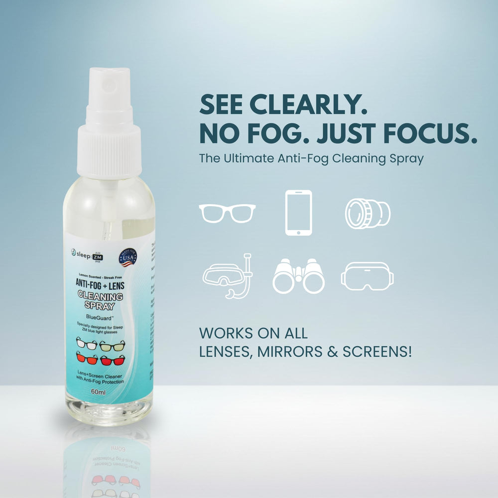 Lenses with BlueGuard after cleaning – streak-free finish