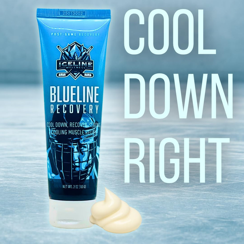 USA flag with claim of paraben-free and dye-free Blueline product