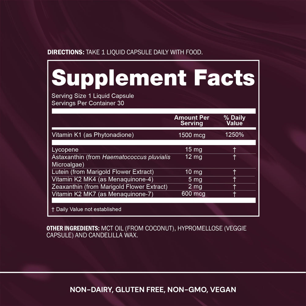 Product label and information for Blueprint Bryan Johnson antioxidant supplement