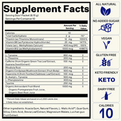 Amino acids like L-tyrosine and taurine in Blueshift formula