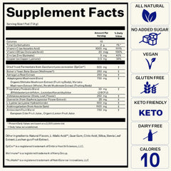 Ingredient highlights: mushrooms, elderberry, probiotics in Blueshift Immune Ultra