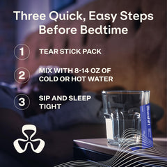 Botanical blend of chamomile, valerian and passionflower for sleep