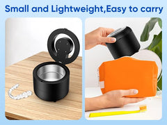 Compact portable design on bathroom counter