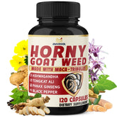 Product bottle of BMVINVOL Horny Goat Weed with 120 capsules