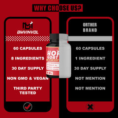 One capsule displayed next to bottle showing daily dose