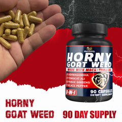 Front label of BMVINVOL Horny Goat Weed bottle
