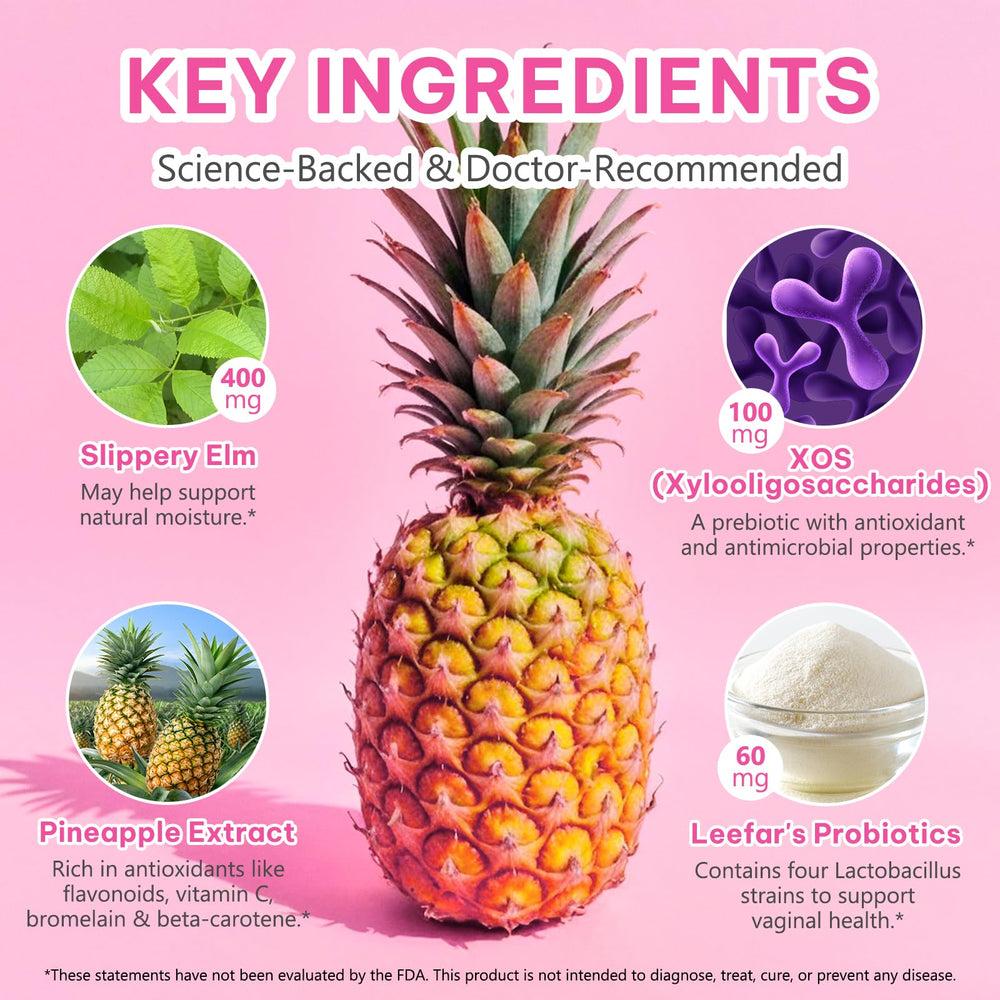 Label highlighting vaginal pH balance and immunity