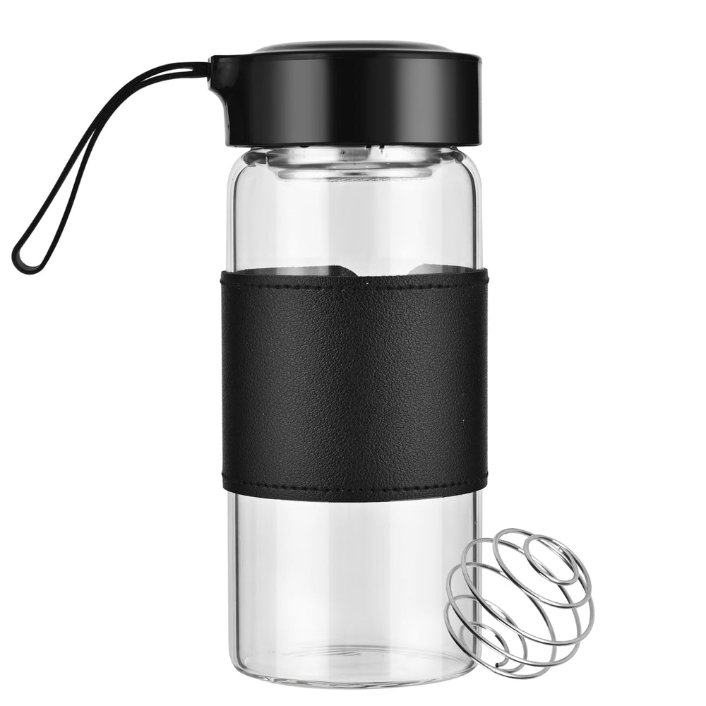 BNCWCQZ small glass shaker bottle cap closeup demonstrates spill-proof cap in action