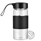 BNCWCQZ small glass shaker bottle cap closeup demonstrates spill-proof cap in action