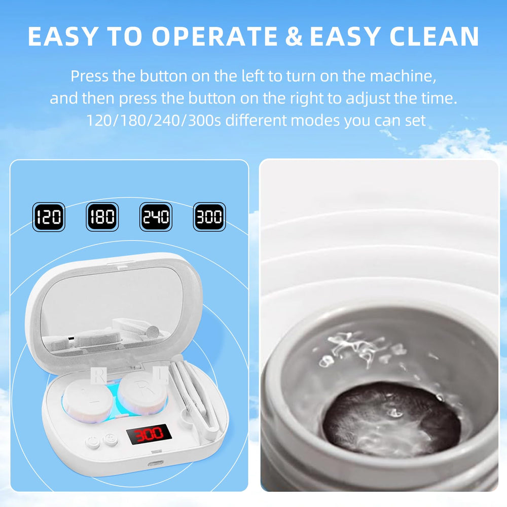 Cleaning cycle in progress with countdown timer visible on screen