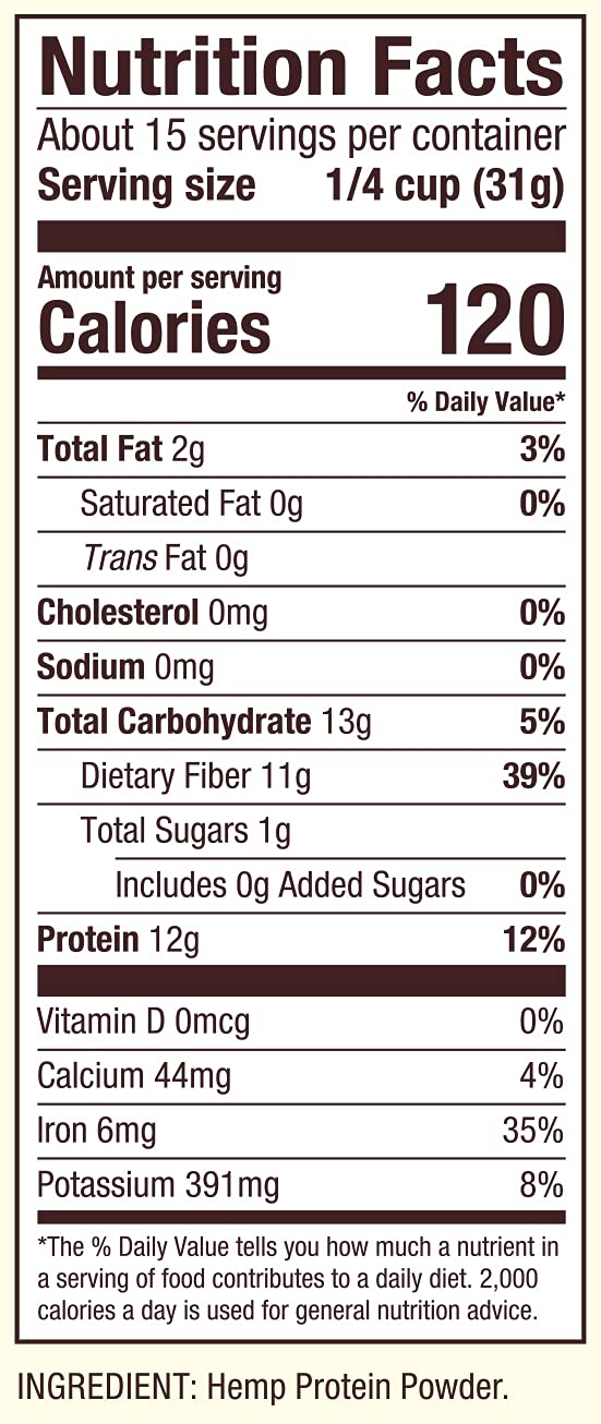 Bob's Red Mill hemp protein powder baked goods featuring flour replacement up to 25%