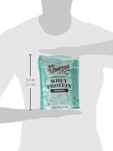 Freshly opened Bob's Red Mill whey protein concentrate bag ready for shakes.