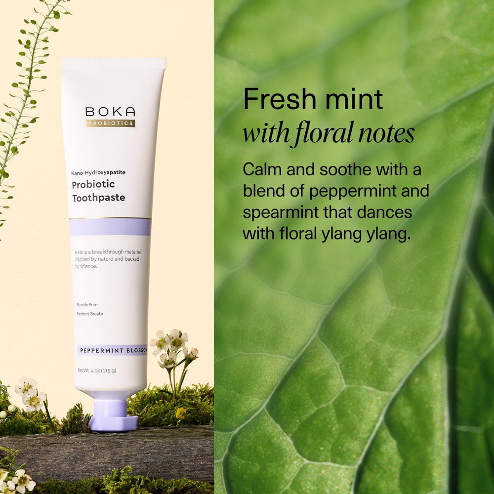 Peppermint blossom scent with mint and floral notes