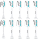 Boclengo Kids replacement head for Philips Sonicare Kids toothbrush, 7-12 years, 10-pack