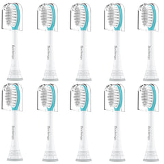Boclengo Kids replacement head for Philips Sonicare Kids toothbrush, 7-12 years, 10-pack