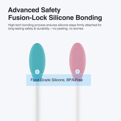 Curve-shaped bristles for thorough cleaning